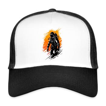 Diver scuba diving instructor diving school - Trucker Cap - white/black - Front