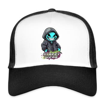 Streetwear Fantasy Homme - Casquette trucker  - blanc/noir - Devant