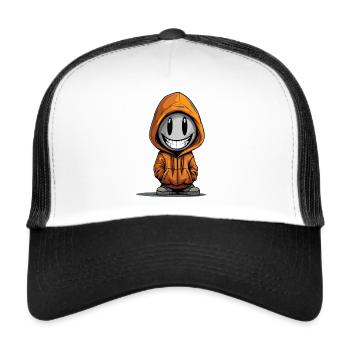 Laughter is healthy - Comicstyle - Trucker Cap - white/black - Front