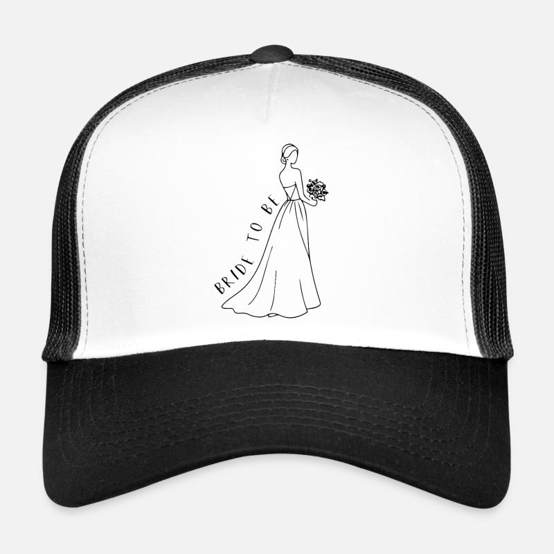 Future mariée - Illustration de mariée en filigrane Casquette trucker 