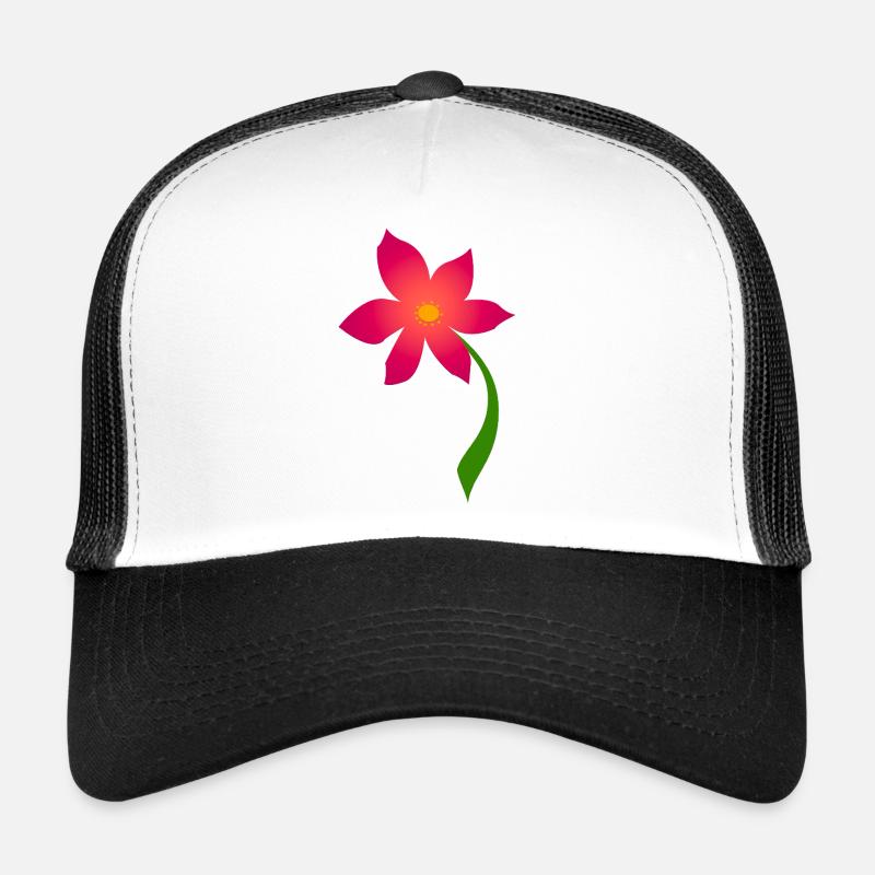 small flower Trucker Cap