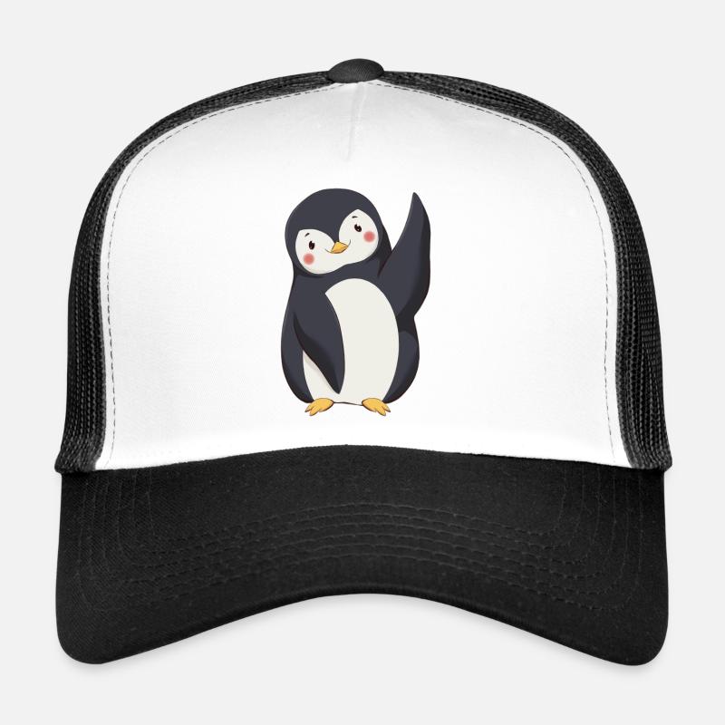 Pinguin - Trucker Cap - Weiß/Schwarz