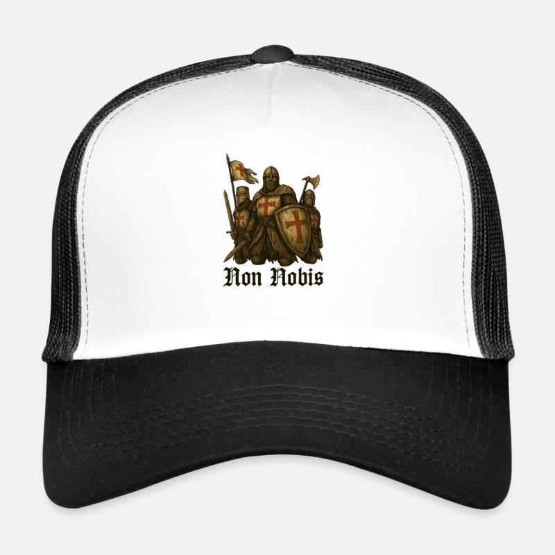 Tempelritter – Non Nobis in der Gotik Trucker Cap