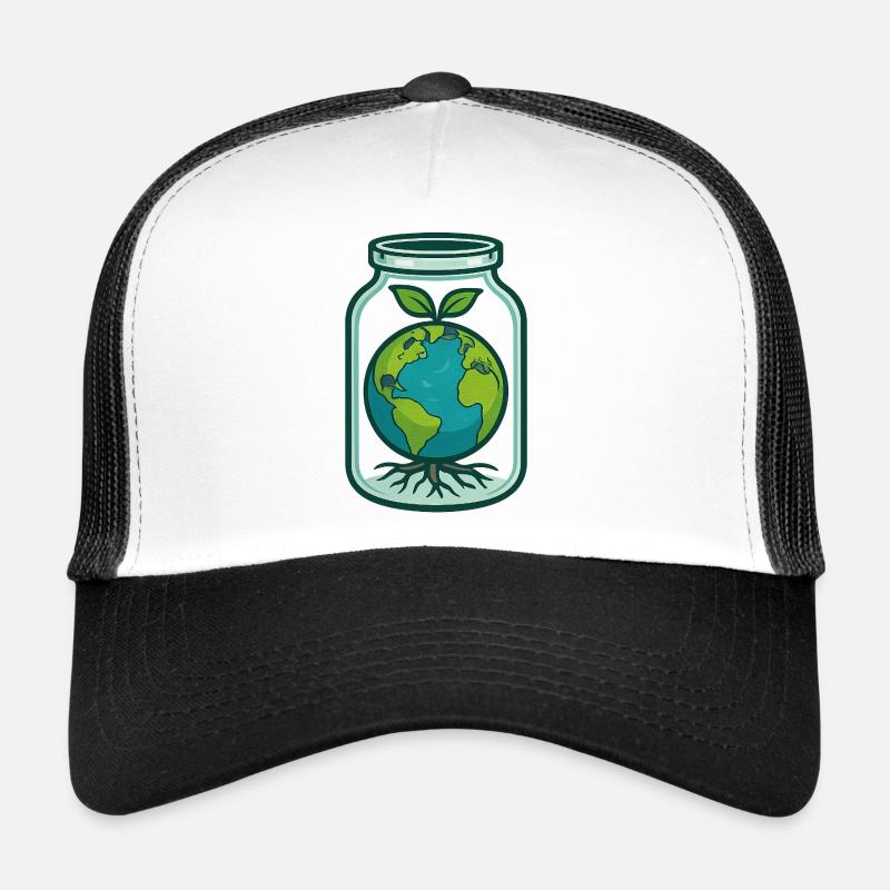 There is no Planet B - Trucker Cap - Weiß/Schwarz