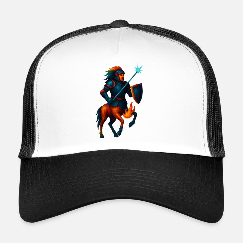 WPAP Style Animal - Centaur in Armor with Laser Lance Trucker Cap