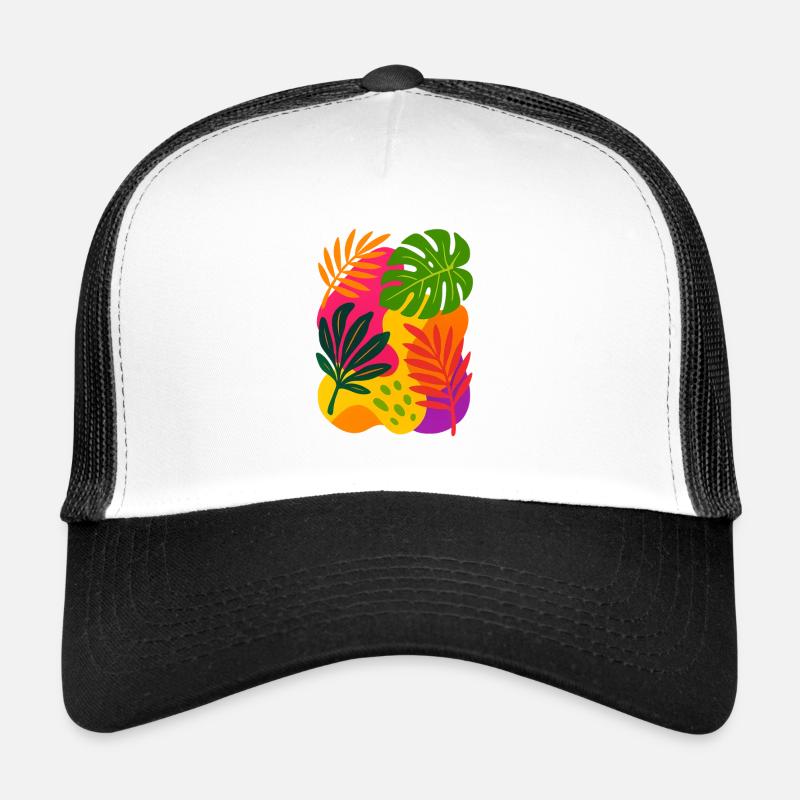 Tropical Rush - Trucker Cap - white/black