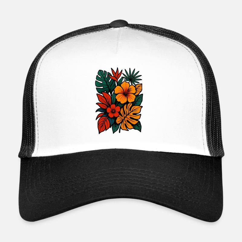 Tropical Bloom Rush Trucker Cap