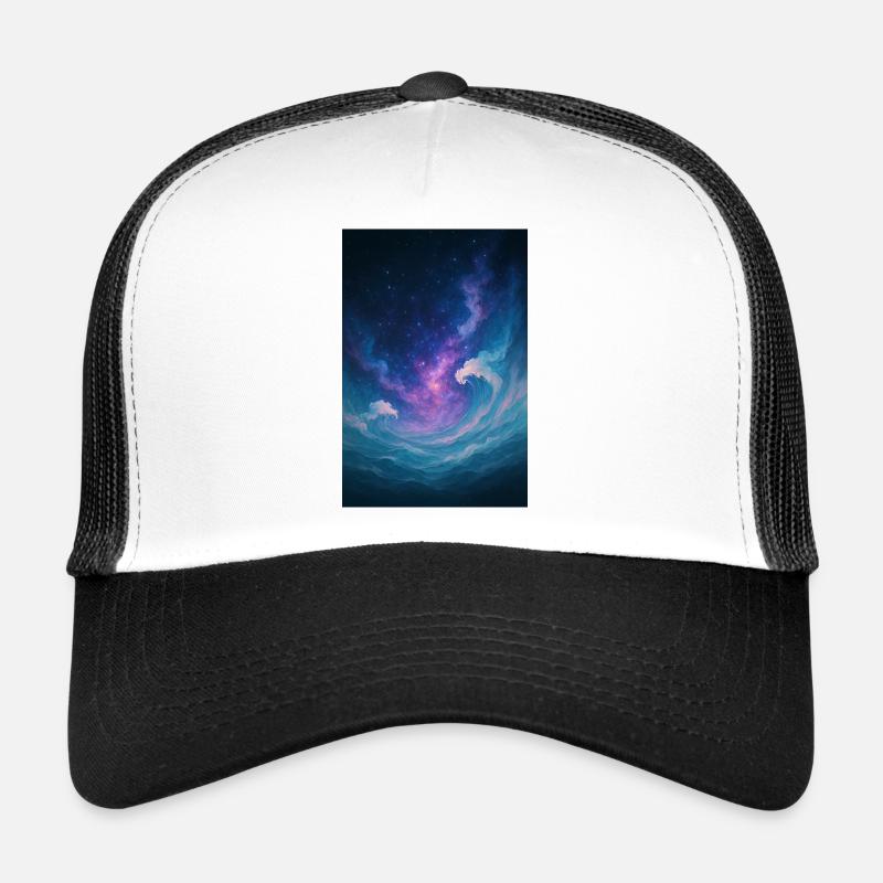 The Wave Universe - Trucker Cap - white/black