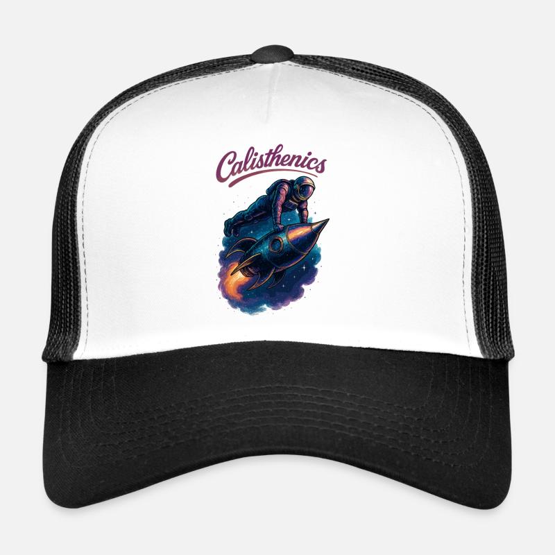 Calisthenics Astronaut Push-ups Rocket Gift Trucker Cap