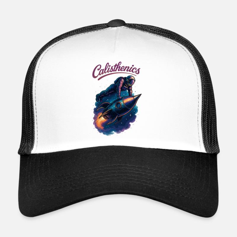 Calisthenics Astronaut Push-ups Rocket Gift Trucker Cap
