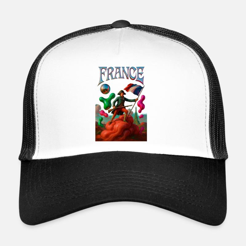 Französische Helden in einer traumhaften Revolution - Trucker Cap - Weiß/Schwarz