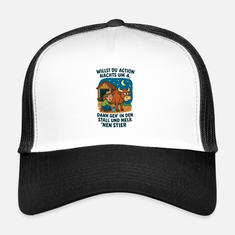Action de nuit à 4 taureaux de traite Casquette trucker 