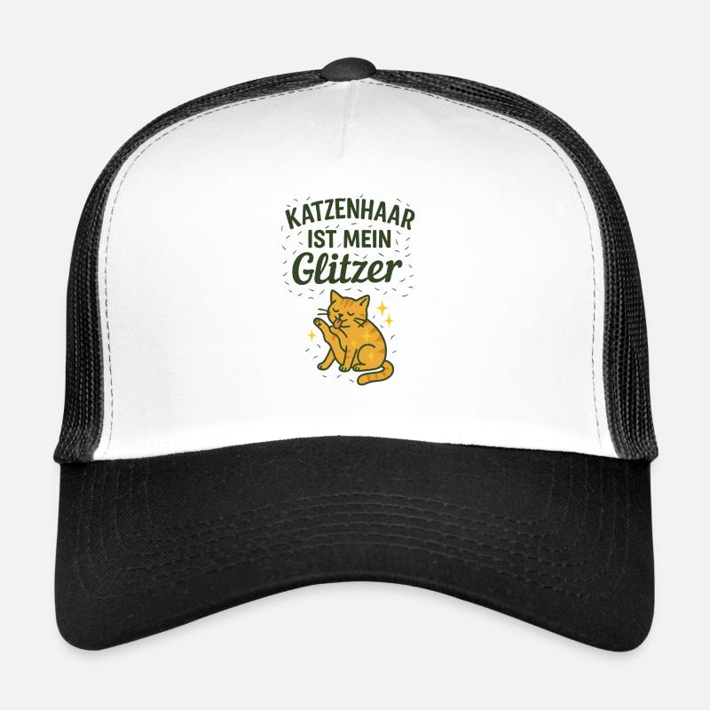 Katzenhaar ist mein Glitzer Trucker Cap