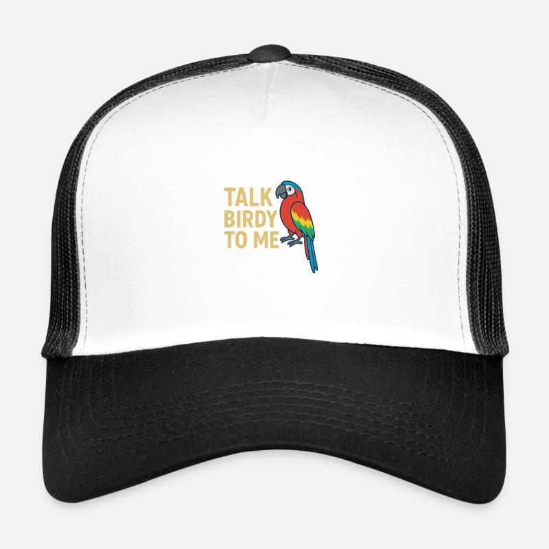 Sprich Birdy mit mir Bunter Papagei Trucker Cap