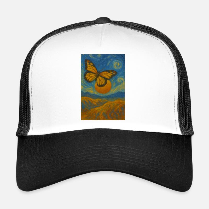 Papillon dans le style de Van Gogh Casquette trucker 