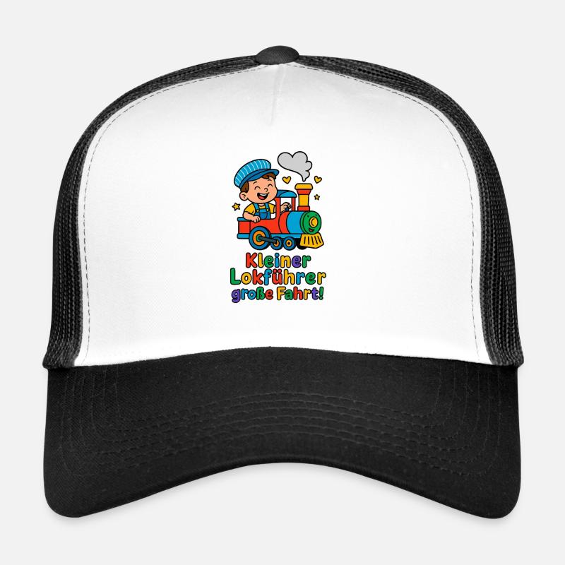 Little train driver, big ride Trucker Cap
