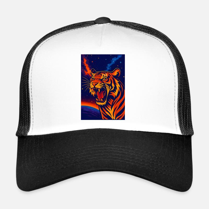 Celestial Tiger Nebula Design, Love Tigers Trucker Cap