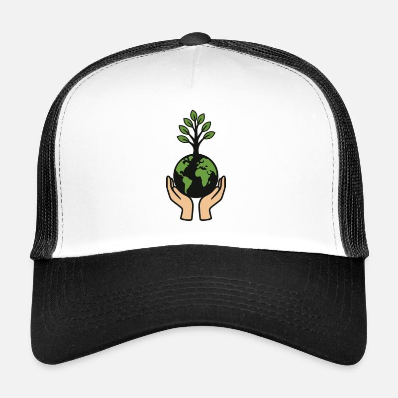 Arbre du monde en forme de cœur Casquette trucker 