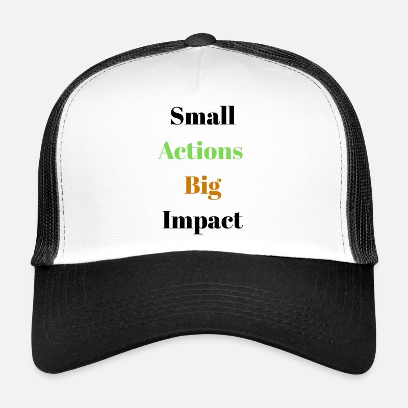 Dynamic Bold Actions Typography Design Trucker Cap