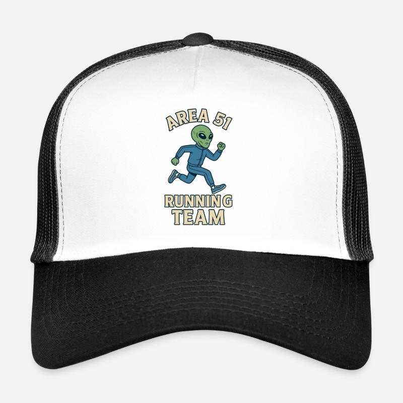 Conception de l'équipe de course extraterrestre de la zone 51 Casquette trucker 