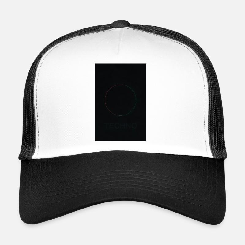 La techno à la lumière du néon Casquette trucker 
