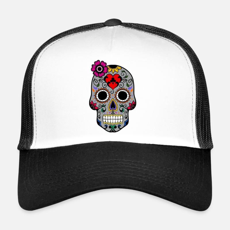 Sugar skull Halloween Trucker Cap