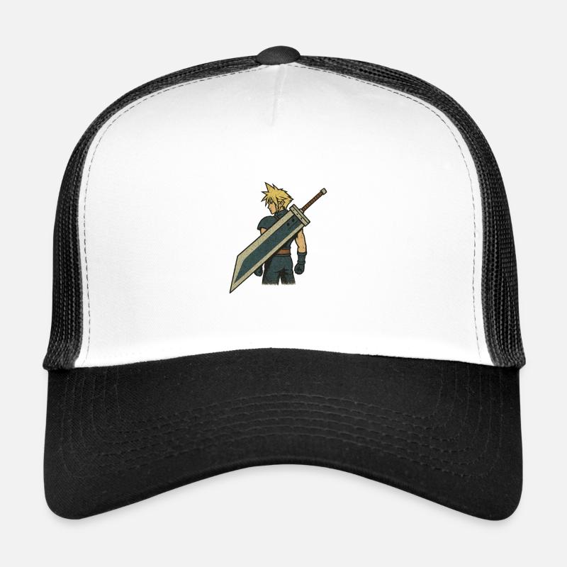 ff7 - Casquette trucker  - blanc/noir