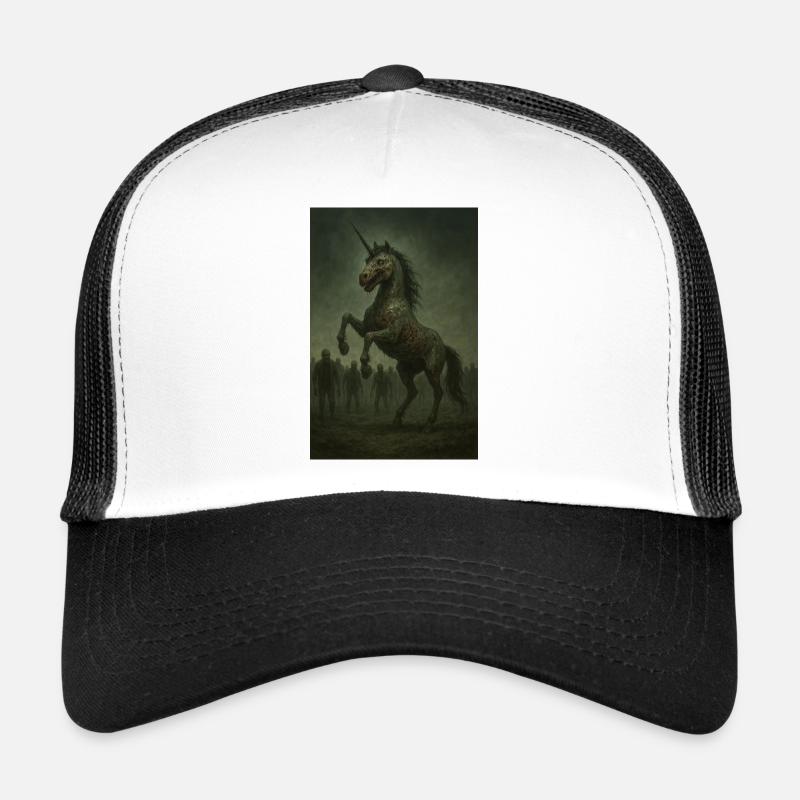 Zombie Unicorn - Trucker Cap - white/black