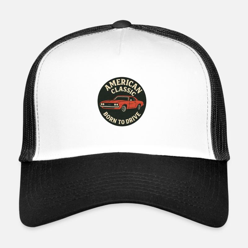 Musclecar - Trucker Cap - Weiß/Schwarz