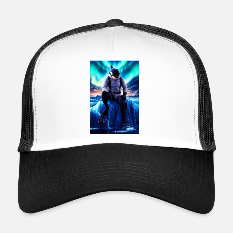 Humanoid Orca Diver Trucker Cap