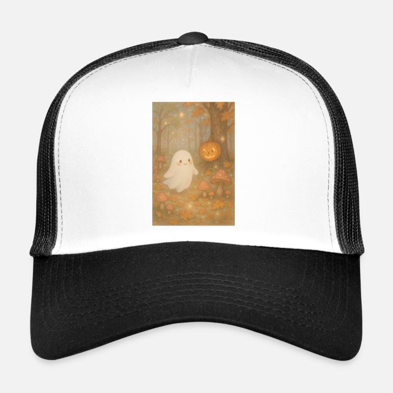 Süßer Halloween Geist im Herbst Trucker Cap
