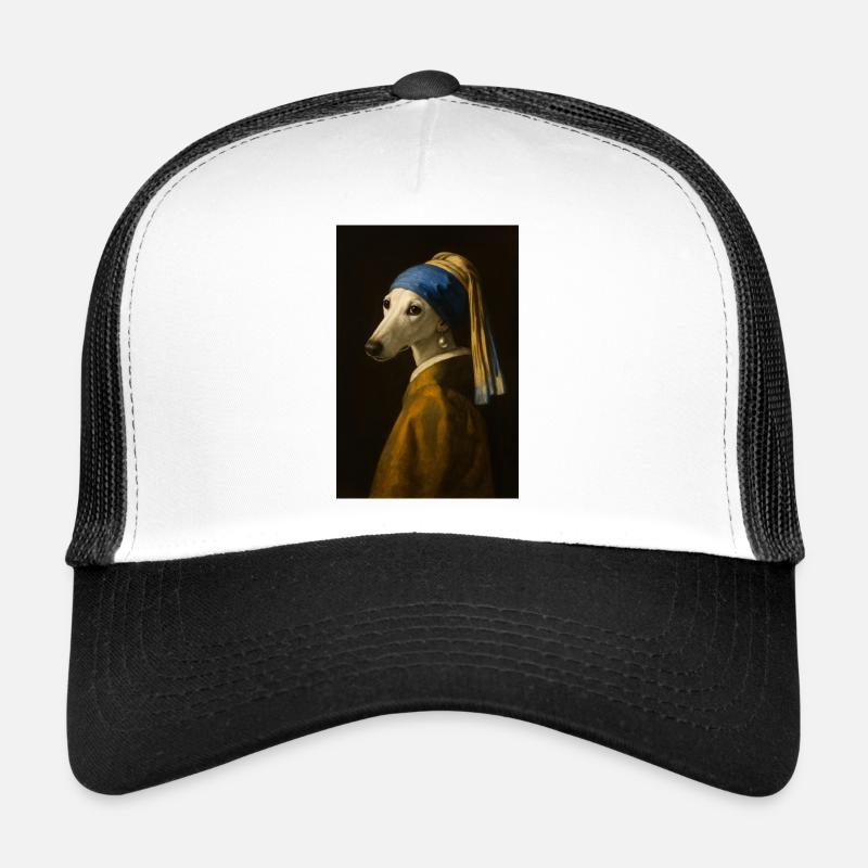 Hundeportrait Kunstdruck Trucker Cap