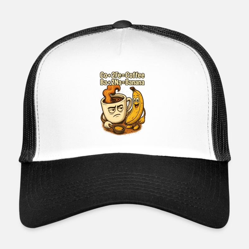 Coffee Banana Chem Pun Trucker Cap