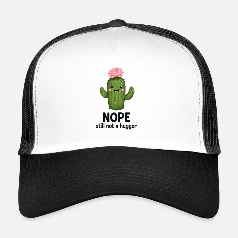 Nope, Not a Hugger Cactus Trucker Cap
