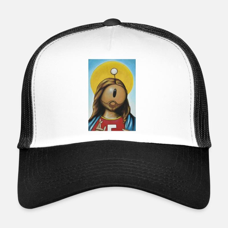 botsus - Casquette trucker  - blanc/noir