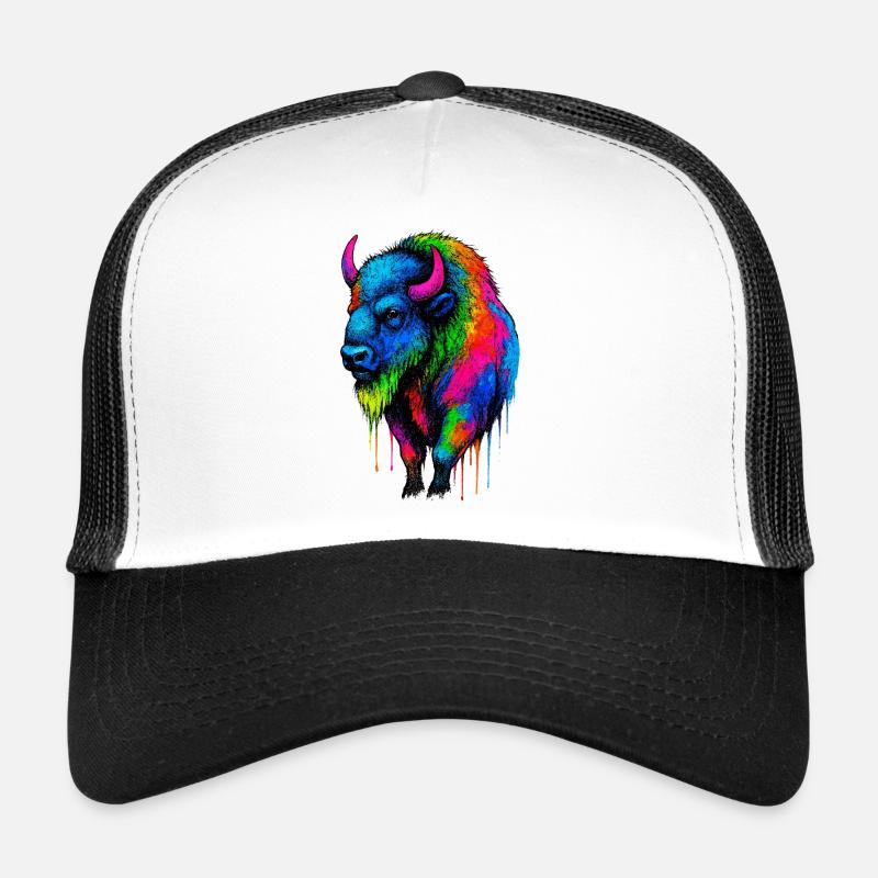 Bunter Bison Farbexplosion Trucker Cap