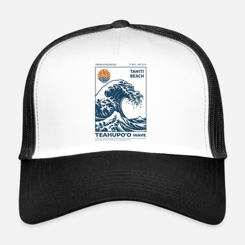 Teahupo'o Tahiti Blue Wave Trucker Cap