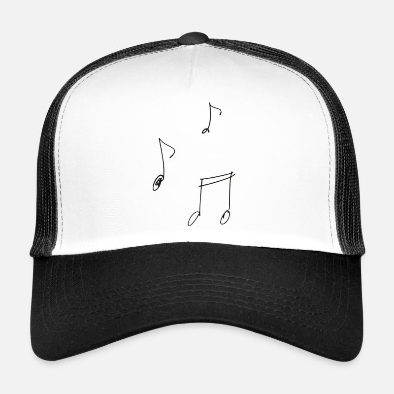 Musical Notes – Minimalist, Freehand, Handwriting Trucker Cap