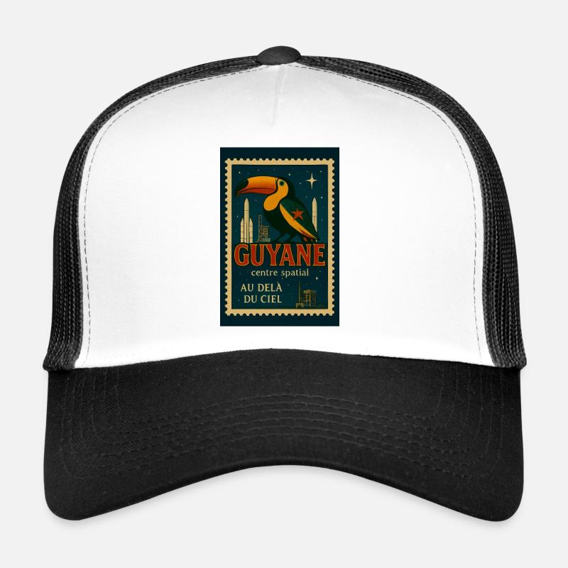 Toucans et fusées Guyane Casquette trucker 