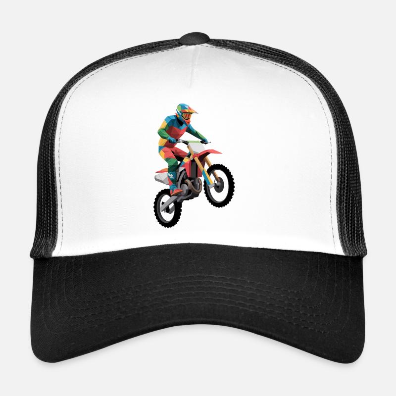 Motocross - Logo de moto cool Casquette trucker 