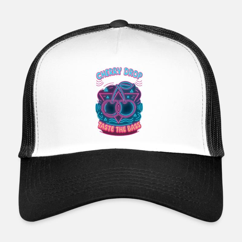 Cherry Drop – Goûtez au design néon de la basse Casquette trucker 