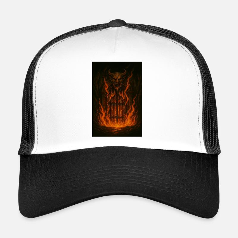 Firegate Demon Form - Trucker Cap - white/black