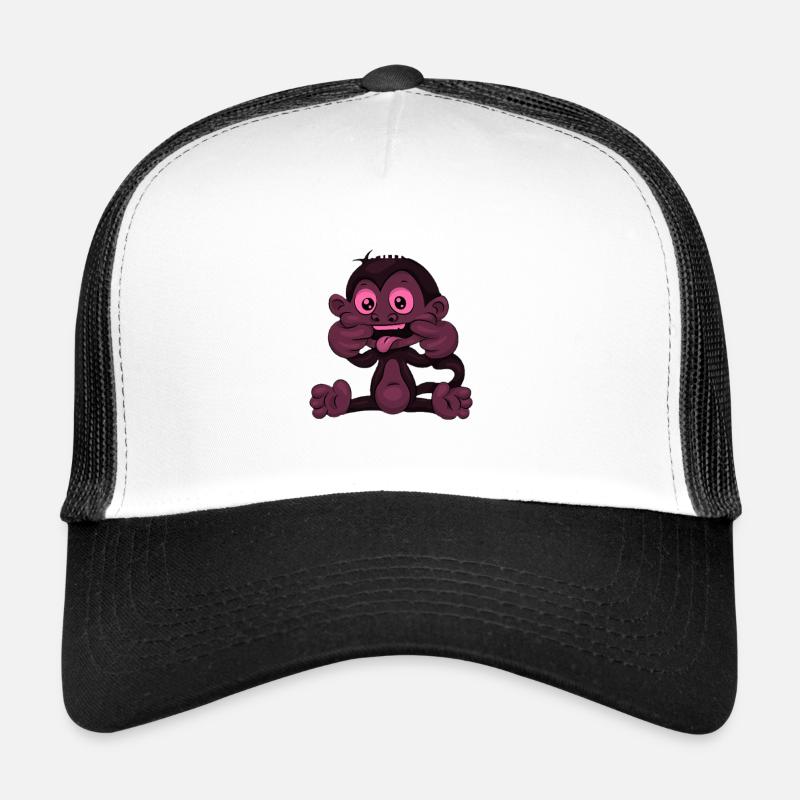 Dessin animé Singe Temps de jeu Casquette trucker 