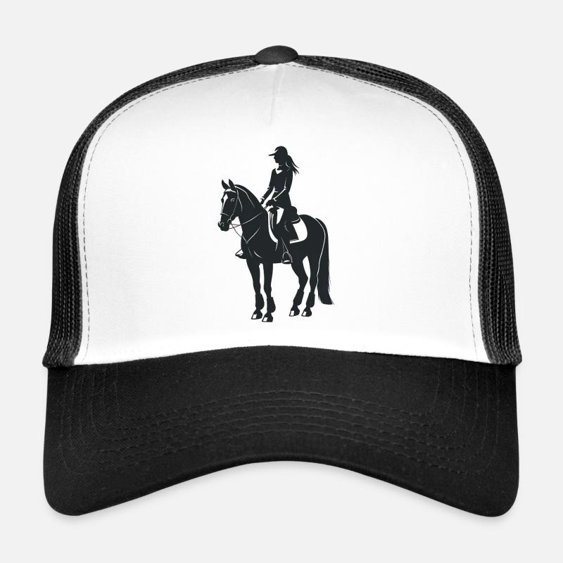Équidé et cheval - Logo Cool Silhouette Casquette trucker 
