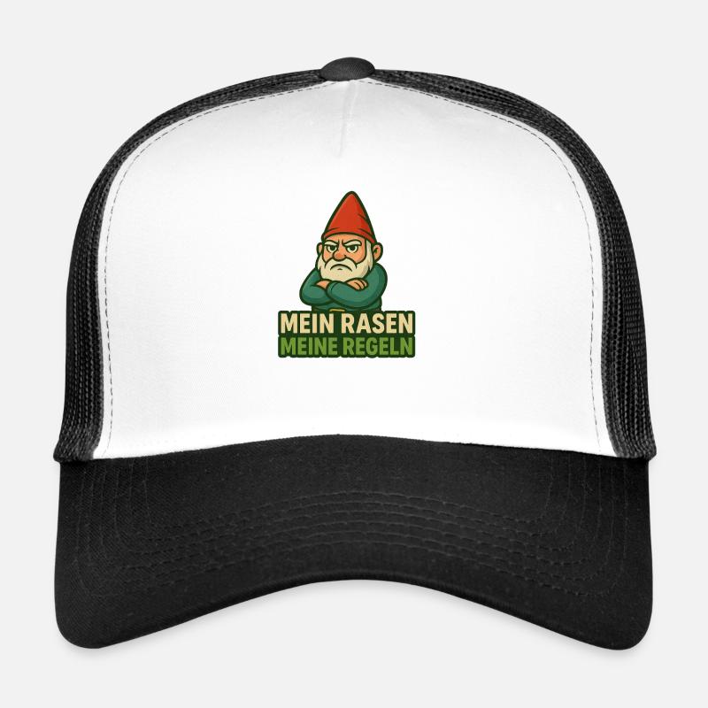 GartenGnom Spruch: Mein Rasen Meine Regeln Trucker Cap