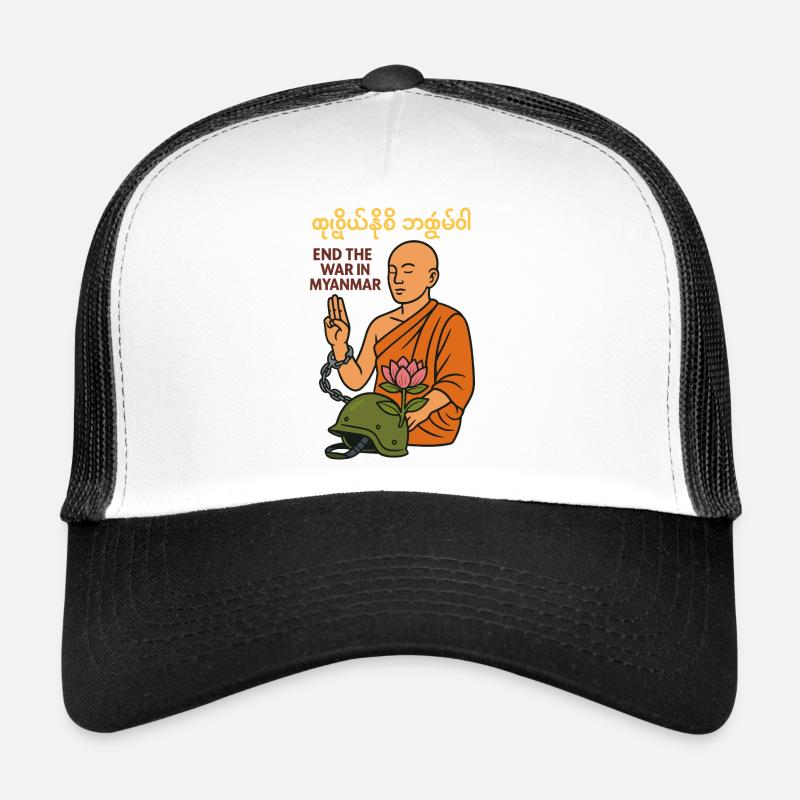 Paix pour le Myanmar Casquette trucker 