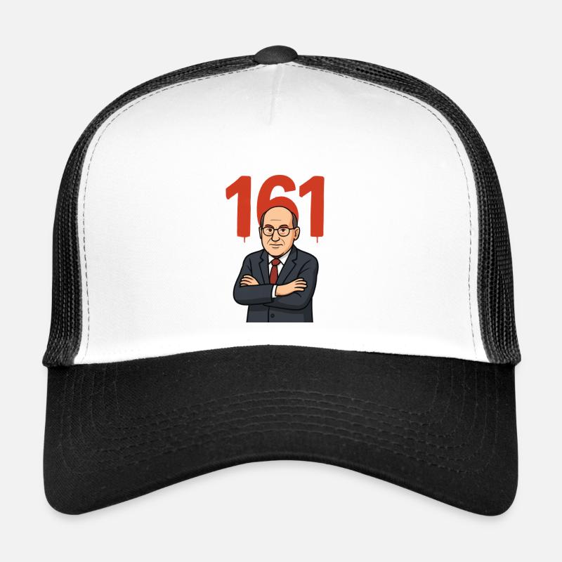 161 - Trucker Cap - Weiß/Schwarz
