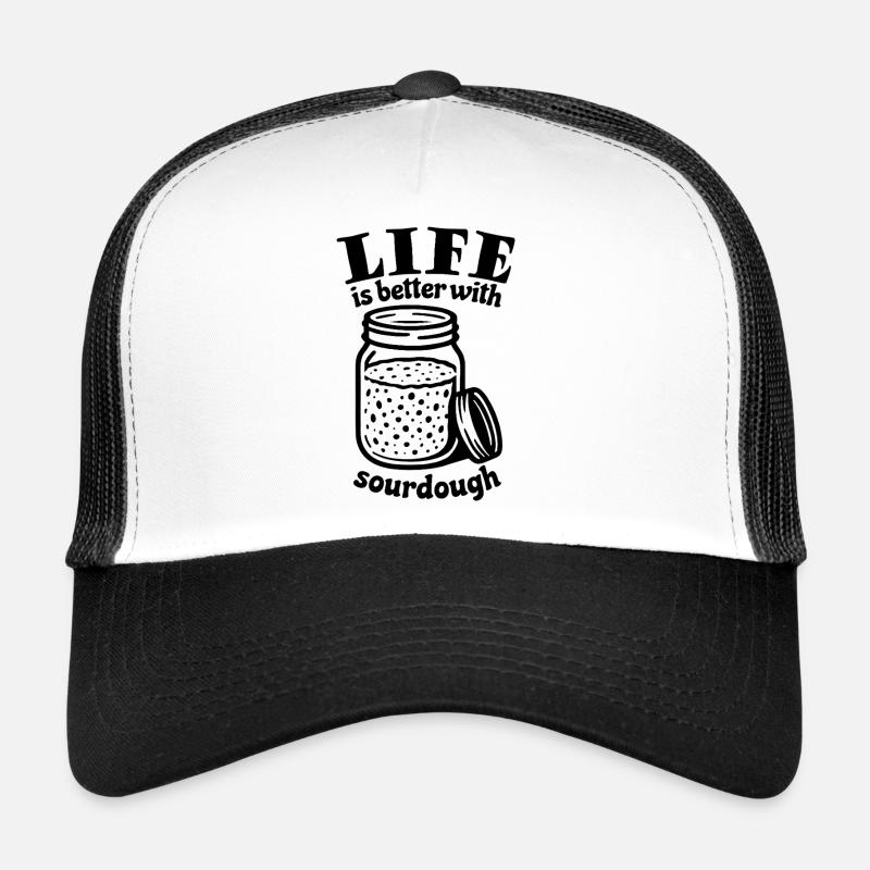 La vie est meilleure avec du levain Casquette trucker 