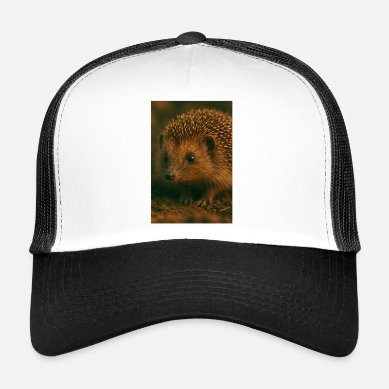 Animals - Hedgehog - Trucker Cap - white/black