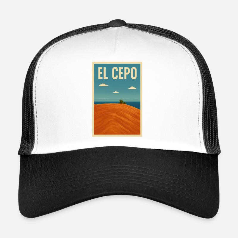 El Cepo La Gomera Küste - Trucker Cap - Weiß/Schwarz